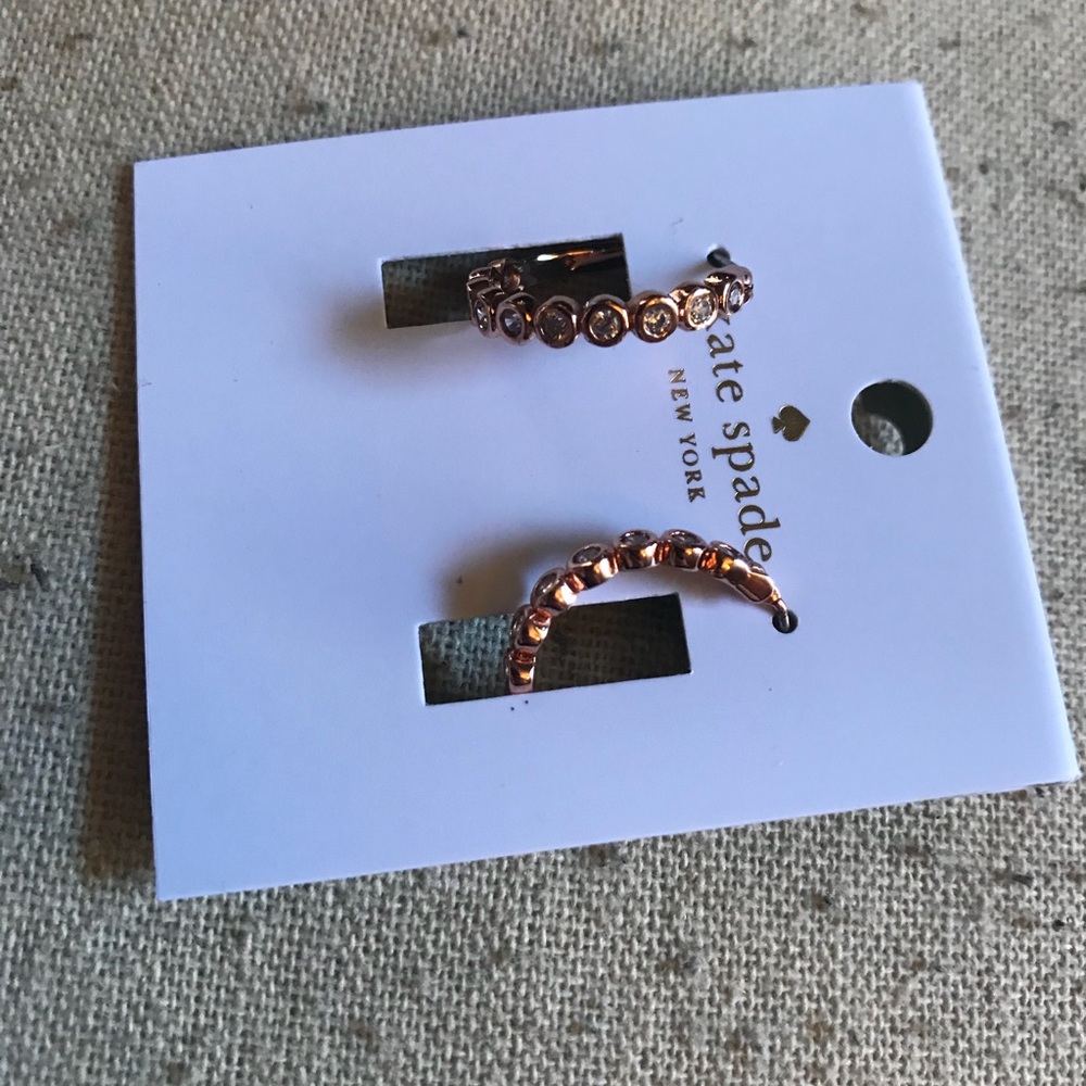 Kate Spade Rose Gold Full Circle Earrings - Picture 5 of 6